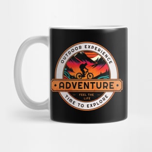 Outdoor Experience Mountain Bike Design Mug